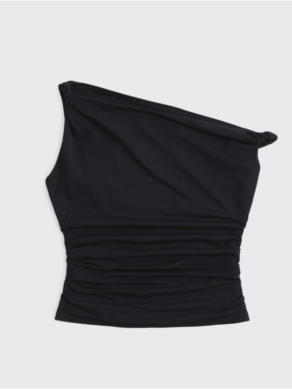 Abercrombie & Fitch Black Asymmetrical Twist Top